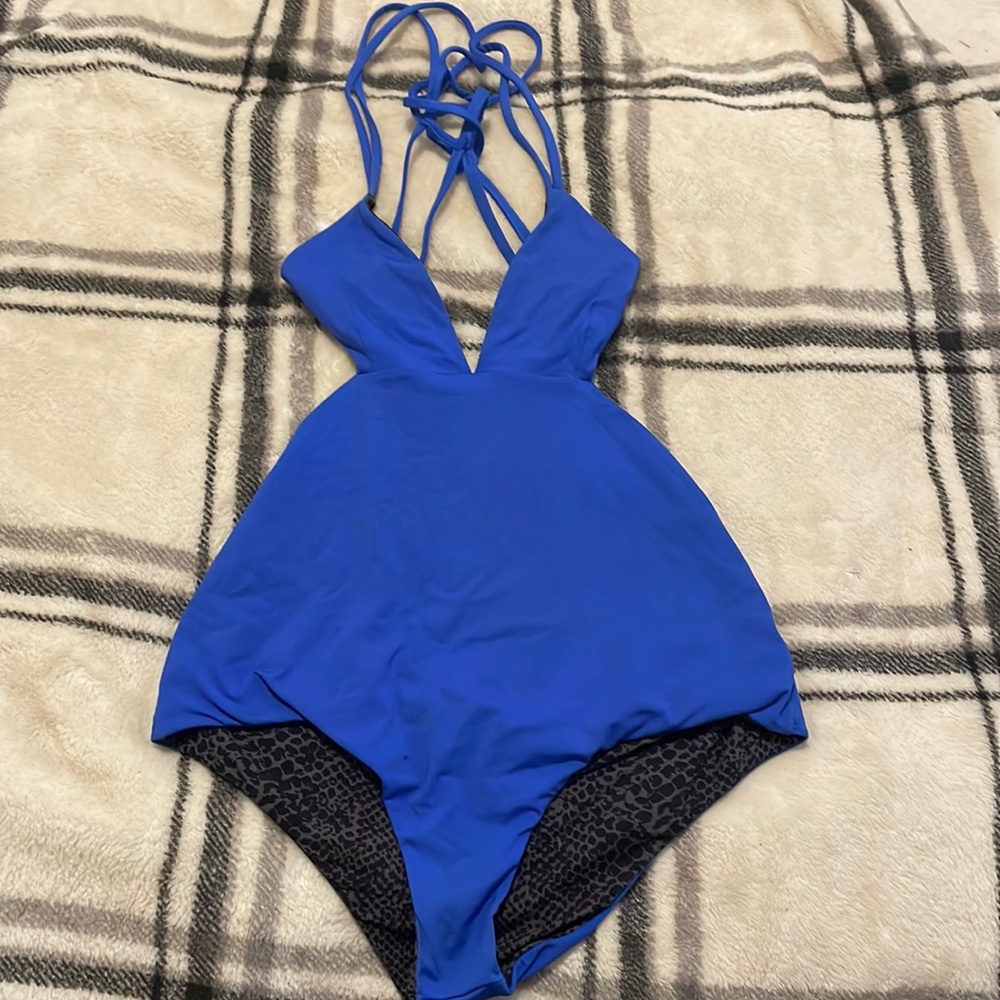 Acacia one piece backless bikini